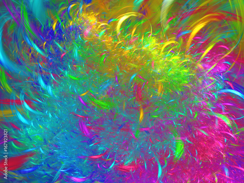 Abstract fractal background 3D rendering © panzer25