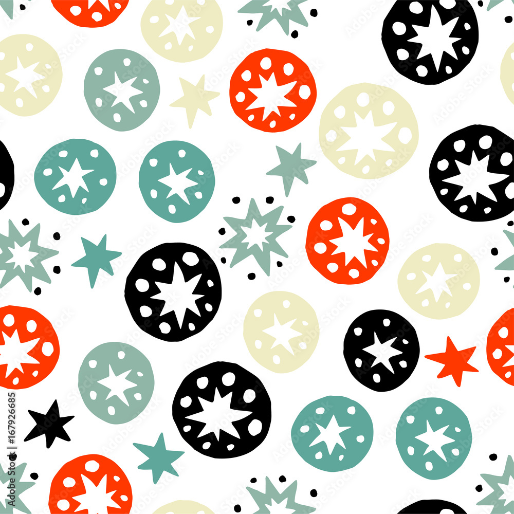 Vector handdrawn tribal geometric pattern. Vector handdrawn tribal geometric pattern.