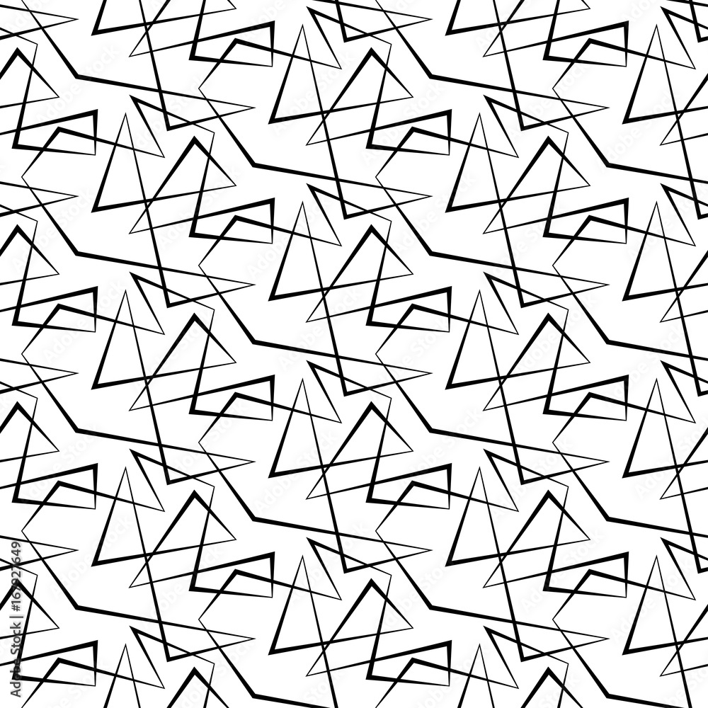 Abstract vector seamless white background of black lines. Abstract vector seamless white background of black lines.