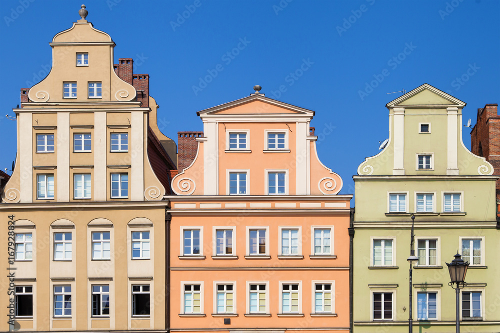 Baroque Facades of the Salt Square of Wroclaw
