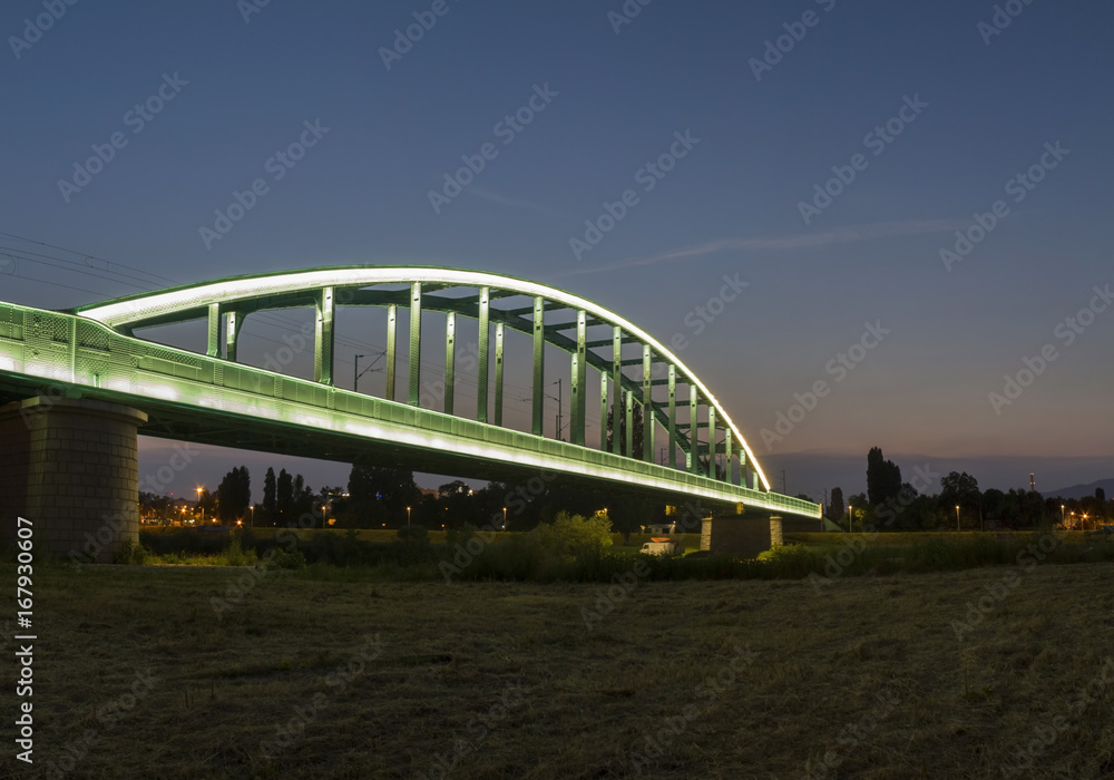 Train bridge in Zagreb