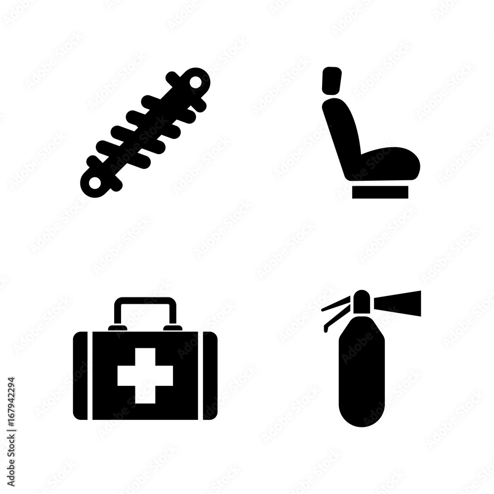 Car Parts. Simple Related Vector Icons Set for Video, Mobile Apps, Web Sites, Print Projects and Your Design. Black Flat Illustration on White Background. Car Parts. Simple Related Vector Icons Set for Video, Mobile Apps, Web Sites, Print Projects and Your Design. Black Flat Illustration on White Background.