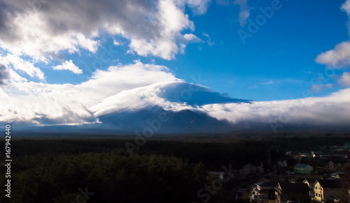 Mountain and cloud