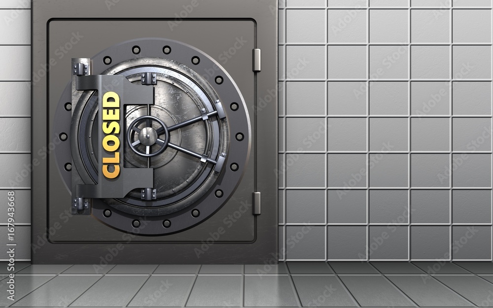 3d closed vault door metal safe 3d closed vault door metal safe