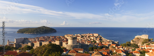 Panorama of Dubrovnik Old Town in the morning