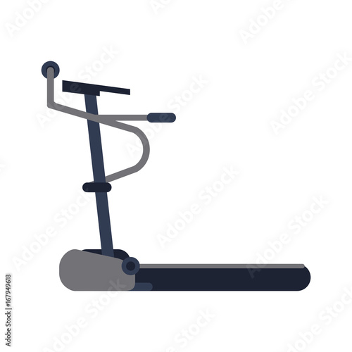 treadmill machine fitness icon image vector illustration design 