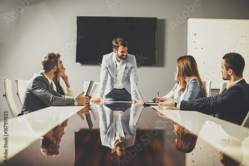 Group of successful busines...