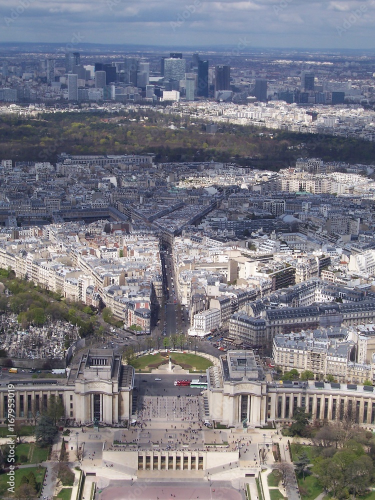 View at Paris from above