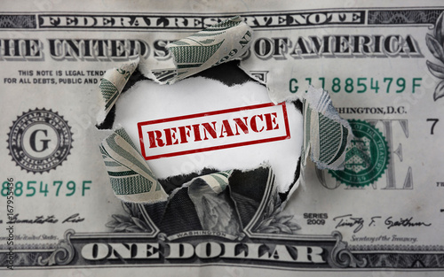 Refinancing dollar rip photo