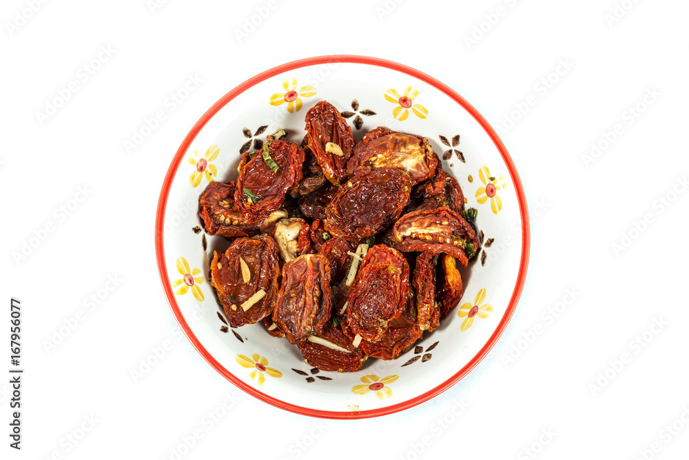 Rehydrated and seasoned dried tomatoes Rehydrated and seasoned dried tomatoes