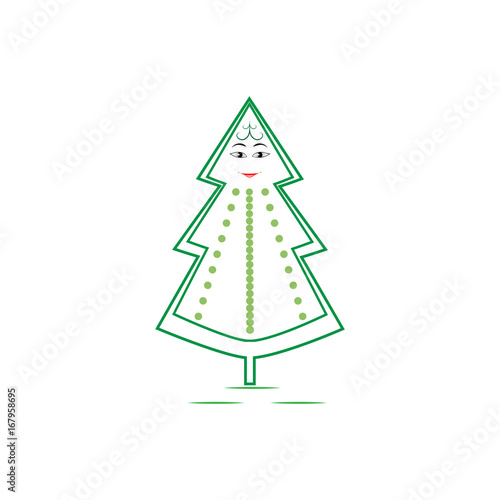 Christmas tree card