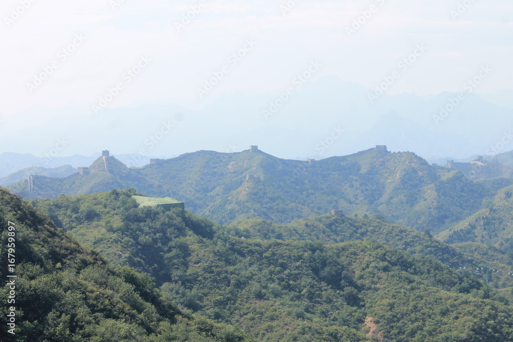 Naklejka premium Wielki Mur Chiński