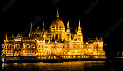 Parliament Building in Budapest, night view