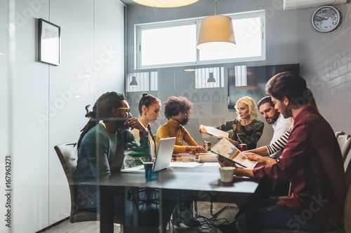 Team working in breakout room