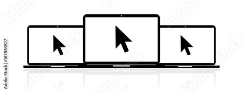 Laptop Banner - Mauszeiger