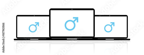 Laptop Banner - Geschlecht männlich