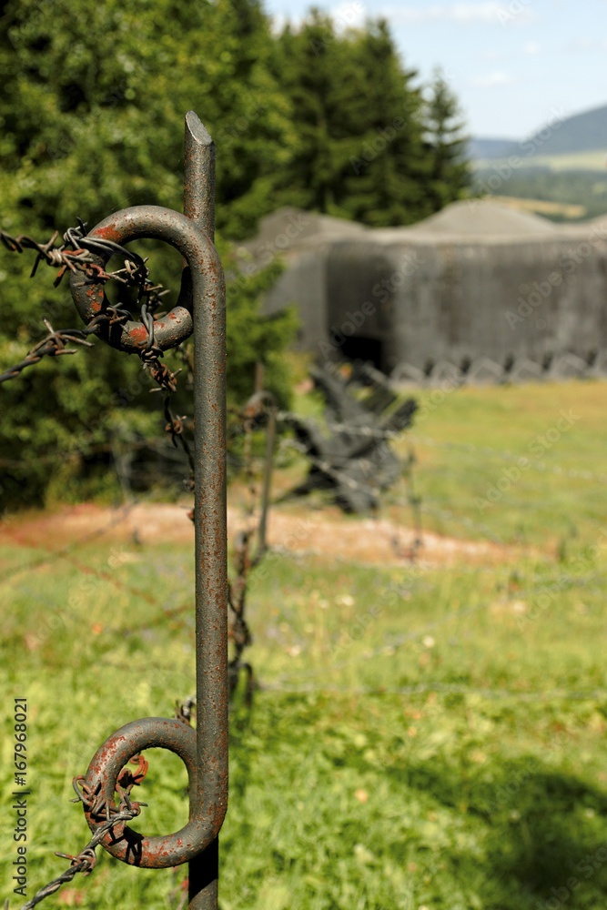 The fortified border of Czechoslovakia The fortified border of Czechoslovakia