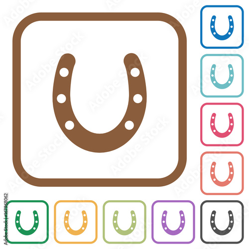 Horseshoe simple icons