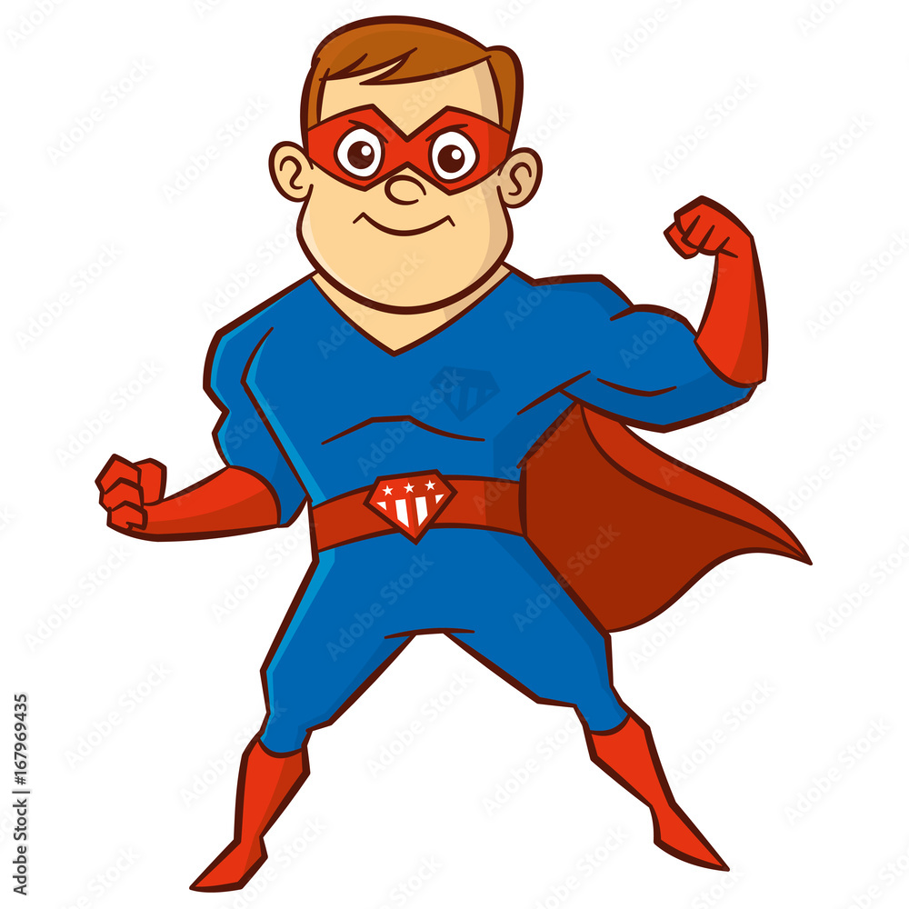 Superhero man Cartoon character