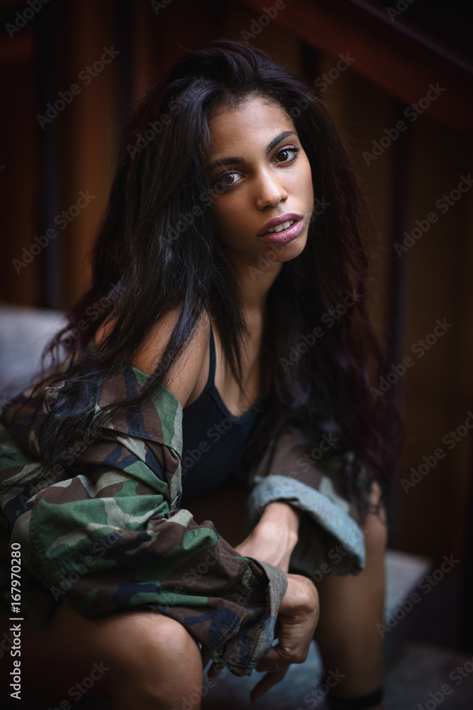 Portrait of a caraibic model