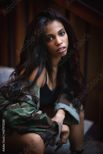 Portrait of a caraibic model