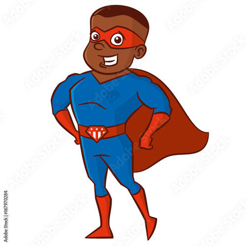 Superhero man Cartoon character