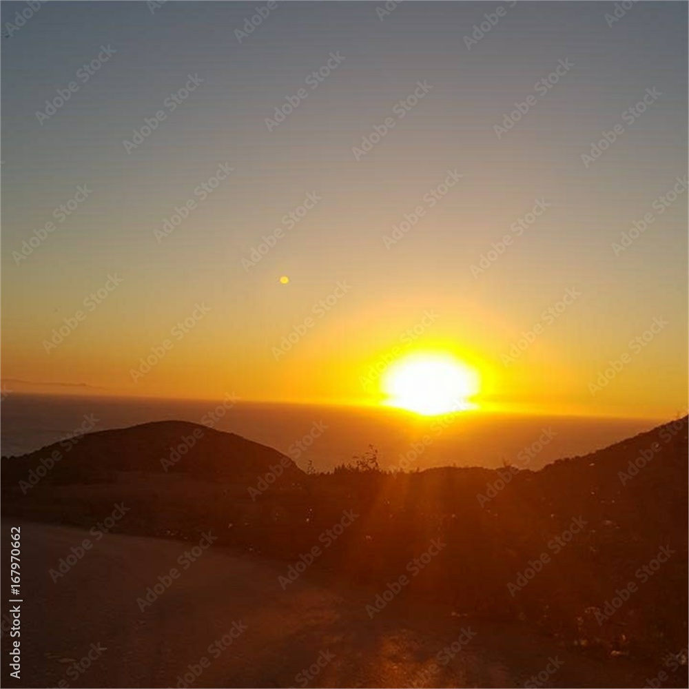 Obraz premium Al hoceima: magnifique couchè de soleil