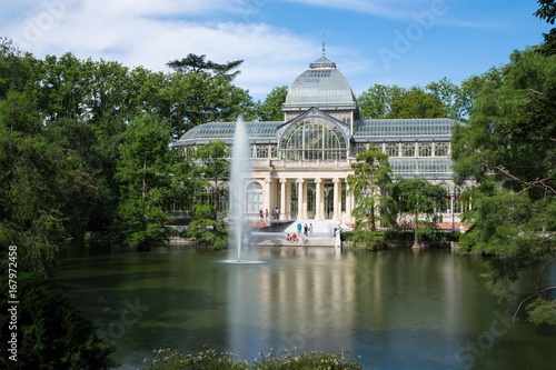 Palacio de cristal (crystal palace) in Buen Retiro Park - Madrid