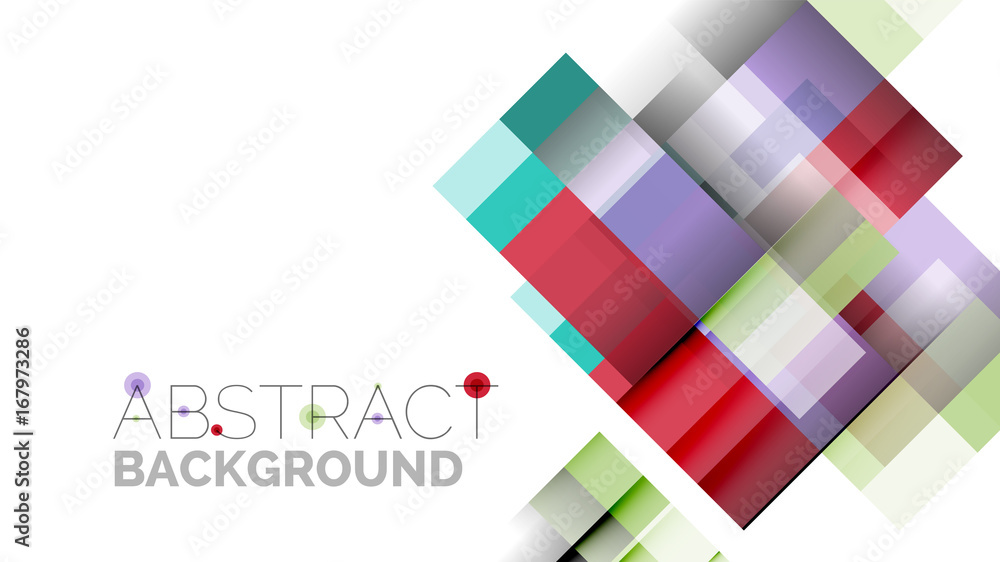 Business presentation geometric template