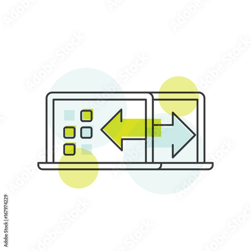 Vector Icon Style Illustration Concept of A/B Testing, Bug Fixing, User Feedback, Comparison Process, Mobile and Desktop Application Development