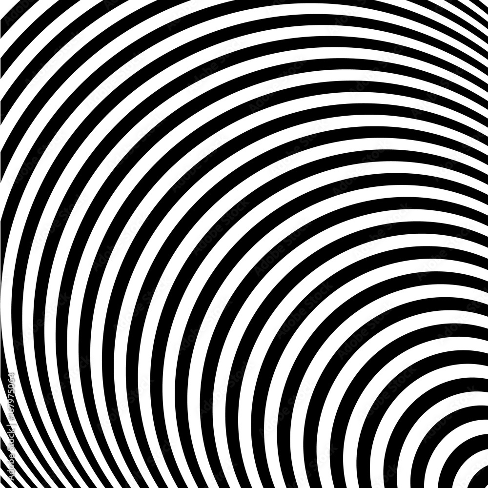 Obraz premium Geometric Pattern. Abstract Striped Background. Vector Illustration. Pattern With Optical Illusion.