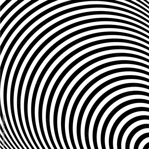 Wallpaper Mural Geometric Pattern. Abstract Striped Background. Vector Illustration. Pattern With Optical Illusion. Torontodigital.ca