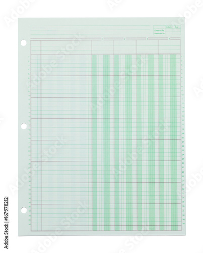 Foto Paper Green Graph