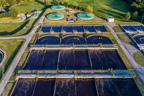 Modern industrial sewage treatment plant