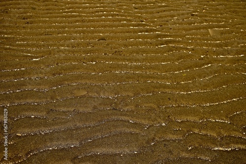 Sand Texture / Low Tide at Edmonds Beach in Washington reveals many things and one of those are the sand markings of the ebb and flow of water on the sand. photo