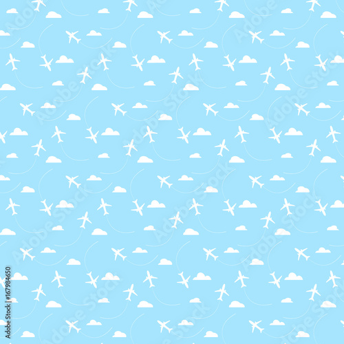 pattern planes in the sky