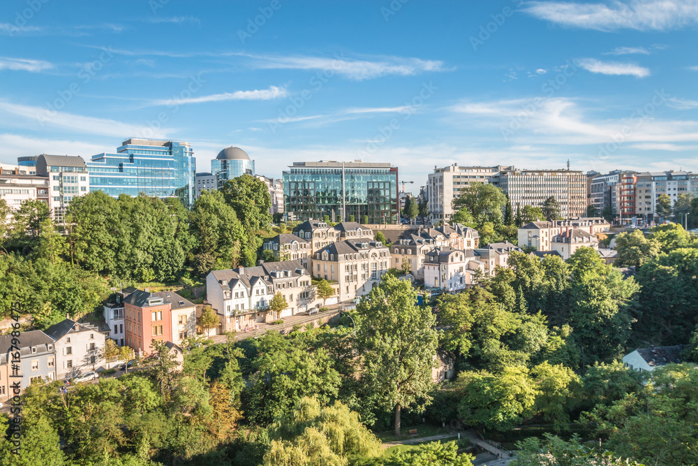 Panoramic view of Luxembourg City