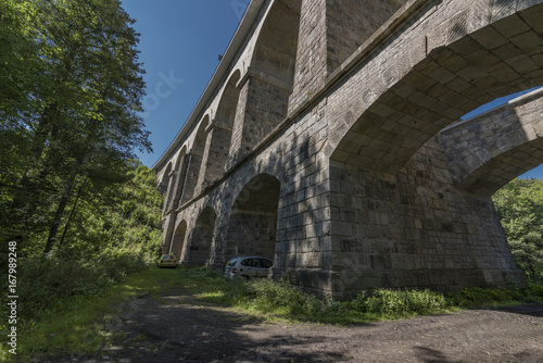 Stone rail viaduct near Sychrov village photo