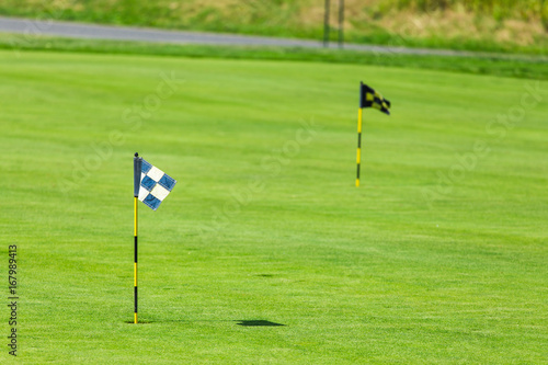 Golf course in the countryside. photo