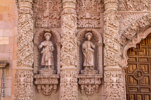 Cathedral detail, Zacatecas, Mexico photo
