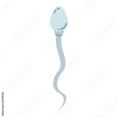 color silhouette of male sperm