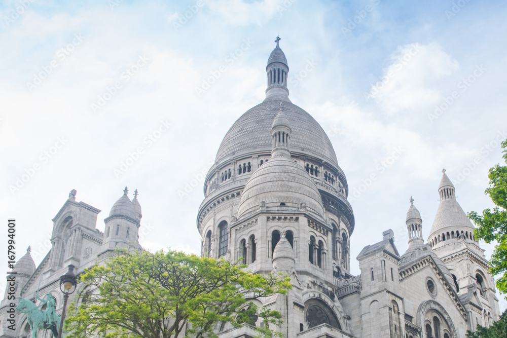 Sacre-Coeur Basilica on Montmartre, Paris, France