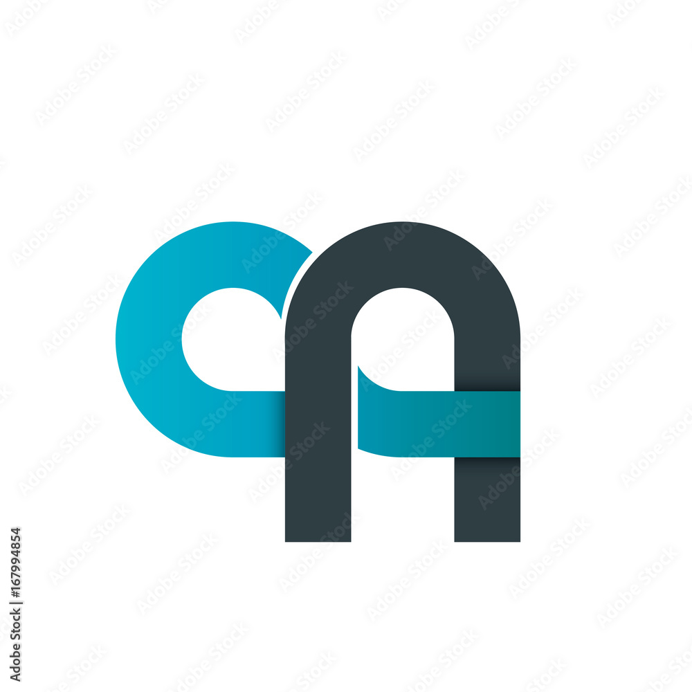 Initial Letter QQ QN Rounded Design Logo Initial Letter QQ QN Rounded Design Logo