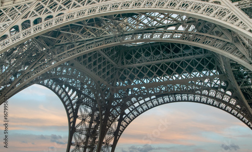  Eiffel Tower at Sunset in Paris, France © Jopstock