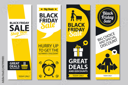 black friday sale poster sets