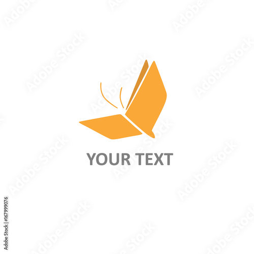 Book Logo Creative Design. Butterfly Concept. Vector Template