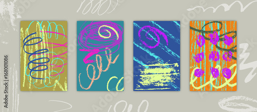 Set of Rectangular Cards wi...