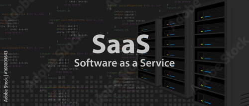 SaaS Software as a service code line of programming internet application