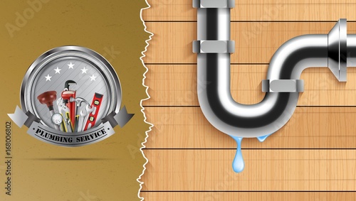 Leaking pipe dripping and plumbing tool collection 