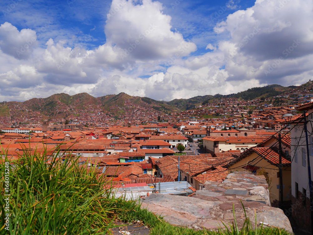 Obraz premium Rooftop view, Cusco, Peru